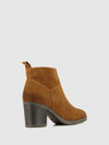 Botins com Fecho em Camurça Camel